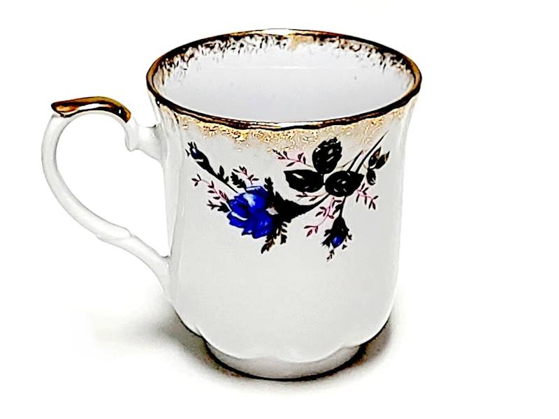 kubek 030 Złota Niebieska Róża IWONA