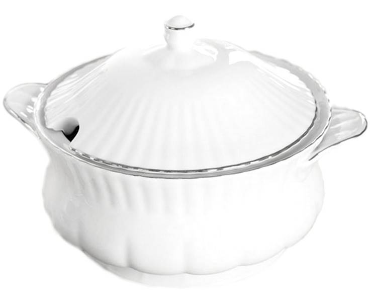 serwis obiadowy 12/45 dek: B357 Platyn Linia IWONA