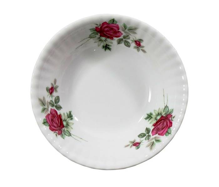 salaterka okrągła 16 dek: B826 Bordowa Róża IWONA