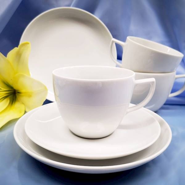 serwis do kawy 6/18 dek: C001 Białe CITY