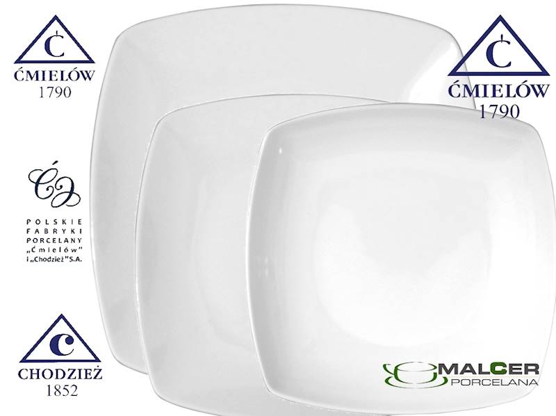 serwis obiadowy 12/45 C000 Biały AKCENT nowy