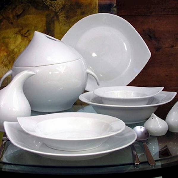 serwis obiadowy 6/25 0000 Biała KROPLA BW gat.3