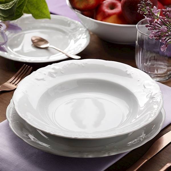 serwis obiadowy 12/41 dek: C001 Biała FRYDERYKA