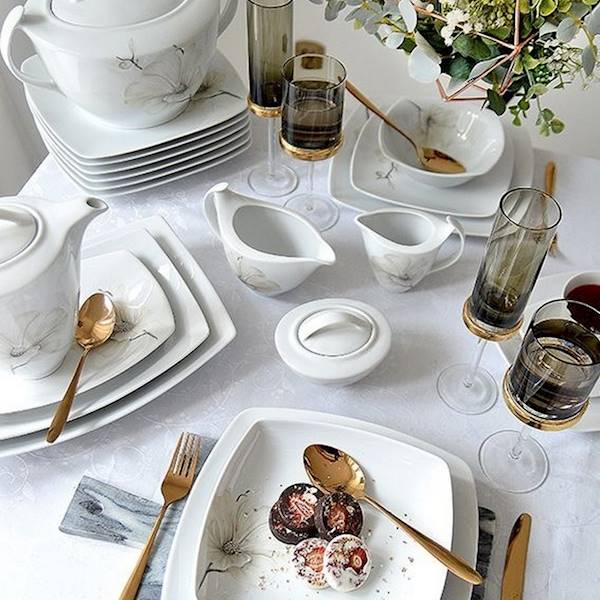 serwis obiadowy 12/45 G463 Magnolia AKCENT nowy