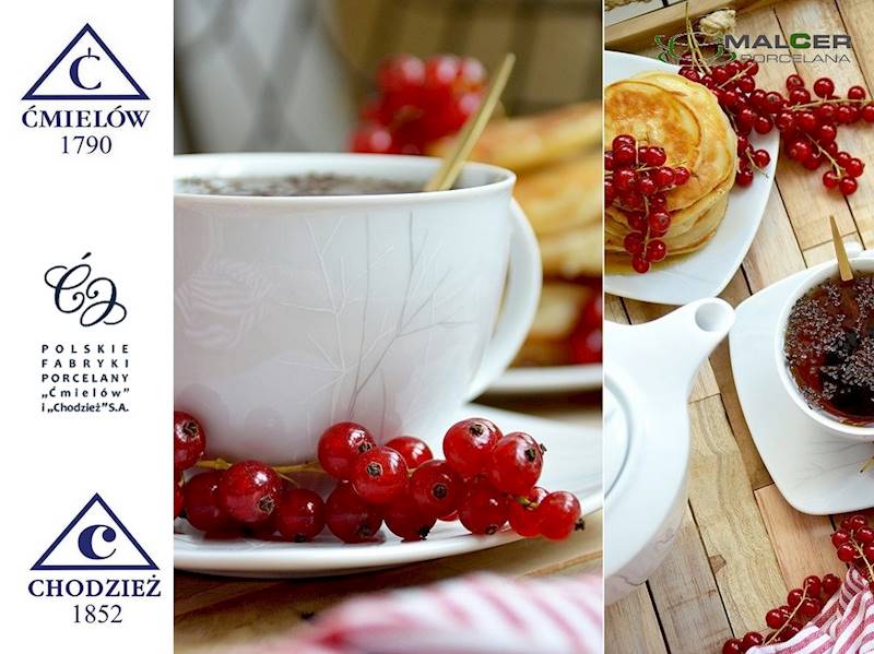 serwis obiadowy 12/44 G727 Gałązka AKCENT BW nowy