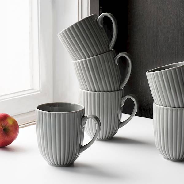 kubek 350 dek: K100 Szara DAISY komplet 6/6