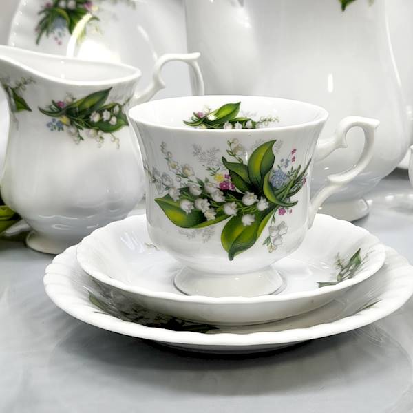 serwis do kawy 6/18 dek: 805 Konwalia IWONA