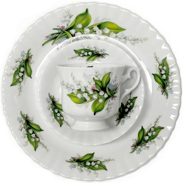 serwis do kawy 6/18 dek: 805 Konwalia IWONA