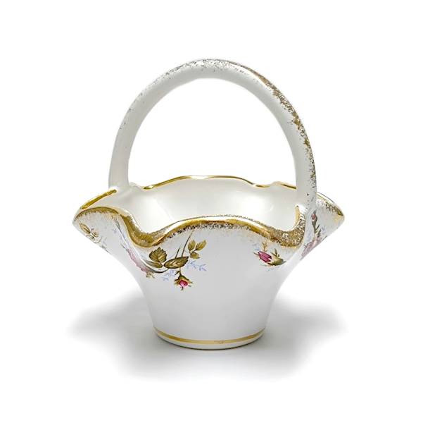 kosz FALBANA z pał. Róża Złota CERAMIKA Mały