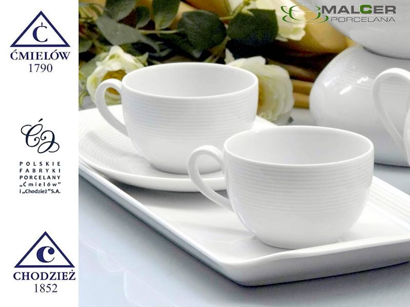 serwis do kawy 6/12 E755 Biała Linea YVETTE 