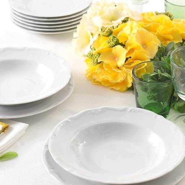 serwis obiadowy 6/18 C001 Biała MARIA TERESA