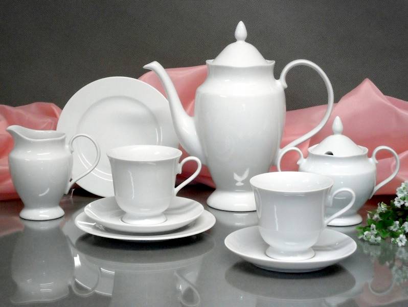 serwis do kawy 6/21 dek: C000 Biała ASTRA