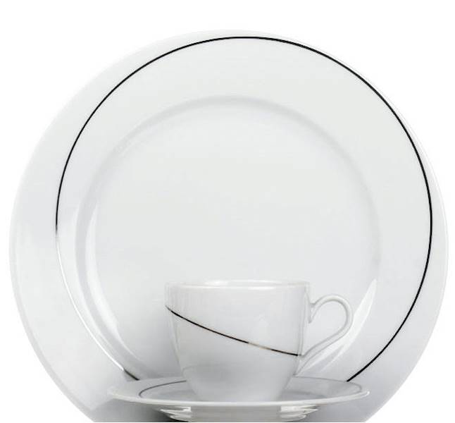 serwis obiadowy 12/44 dek: B572 Platynowa RITA 