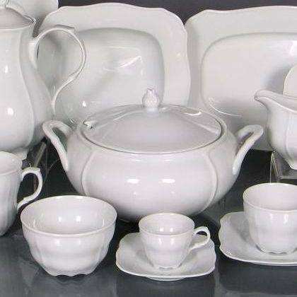 serwis obiadowy 12/44 0000 Biała ROMANTICA