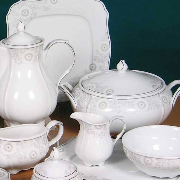 serwis obiadowy 12/43 dek: 0827 ROMANTICA