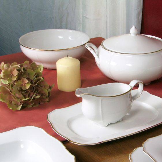 serwis obiadowy 12/45 B014 Złota Linia ROMANTICA