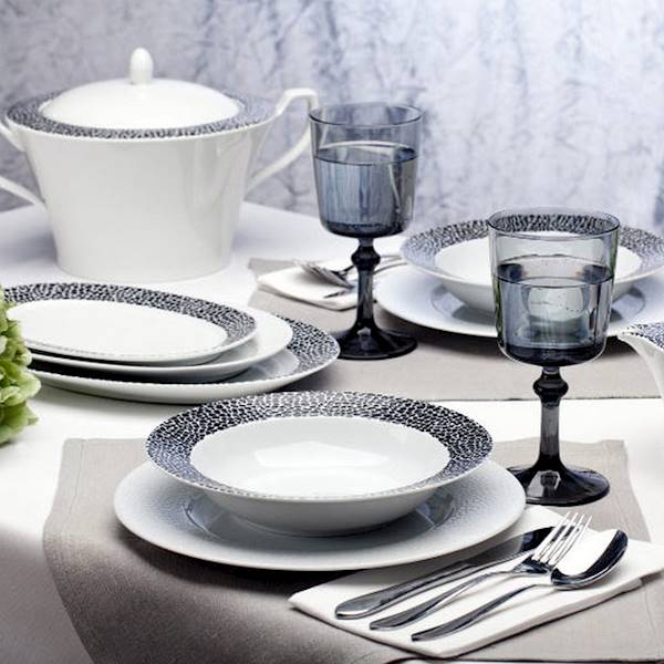 serwis obiadowy 12/45 K244 Black & White VENUS