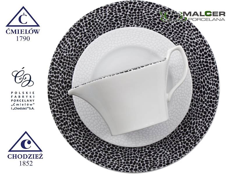 serwis obiadowy 12/45 K244 Black & White VENUS