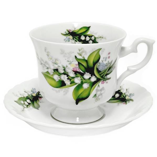 filiżanka ze spodkiem 022 dek: 805 Konwalia IWONA