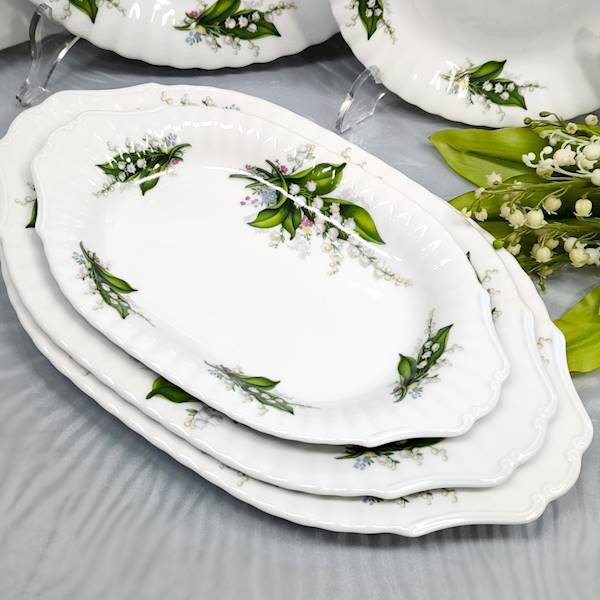 półmisek owalny 28 dek: 805 Konwalia IWONA