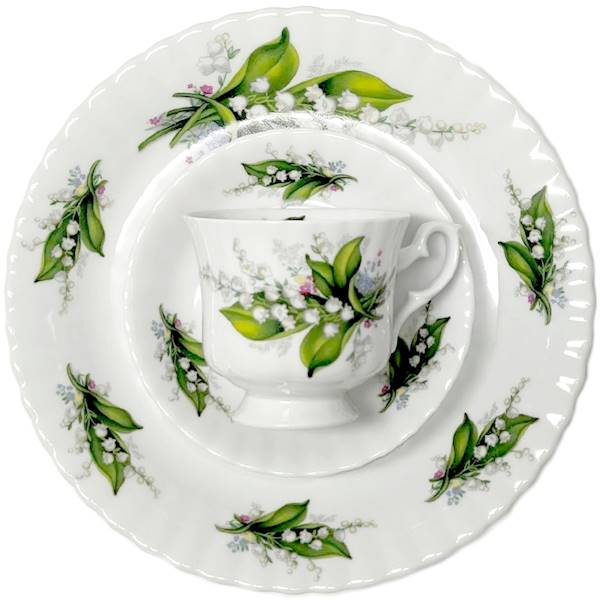 salaterka okrągła 16 dek: 805 Konwalia IWONA