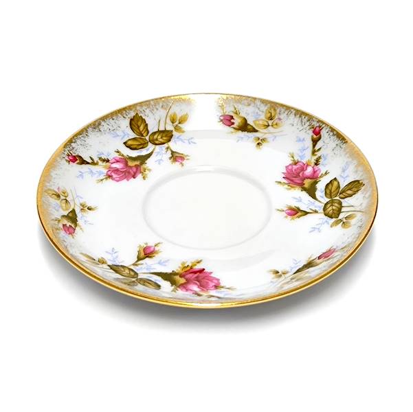 spodek pod filiżankę 14 Róża Złota ASTRA