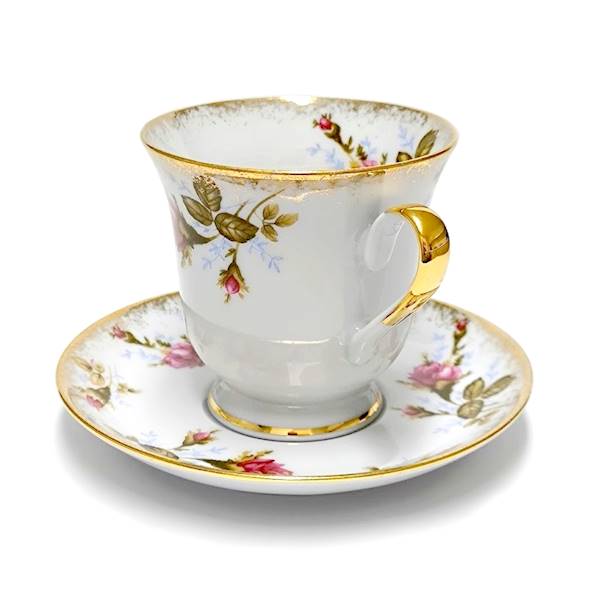 filiżanka ze spodkiem 250 Róża Złota ASTRA