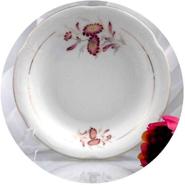 talerz płytki 24 Margaretka Purpurowa KAMELIA