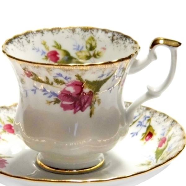 filiżanka ze spodkiem 008 Róża Złota IWONA odl.