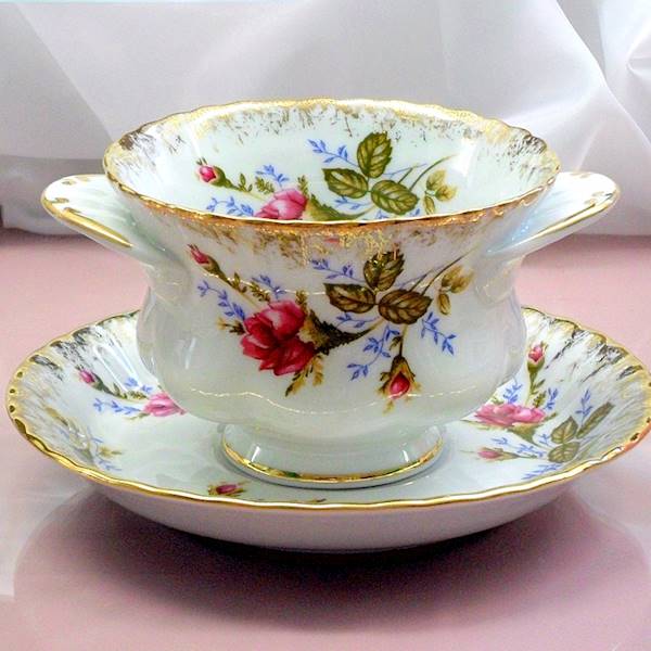 bulionówka ze spodkiem 300 Róża Złota IWONA 6/12