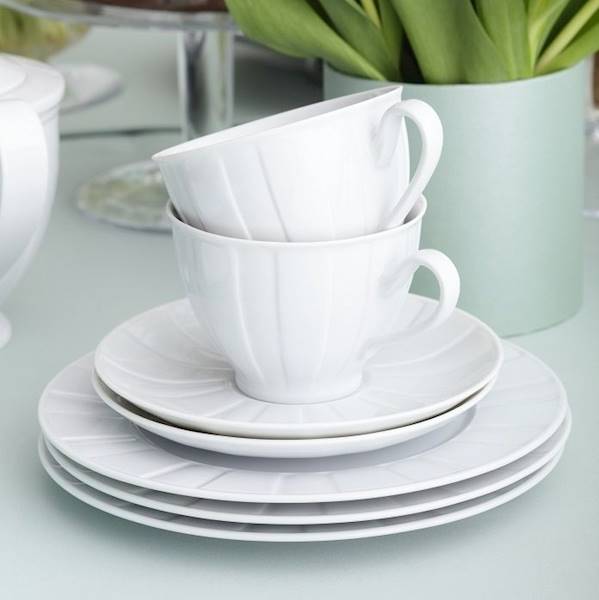 serwis do kawy herbaty 6/18 0001 Biała OKTAWA