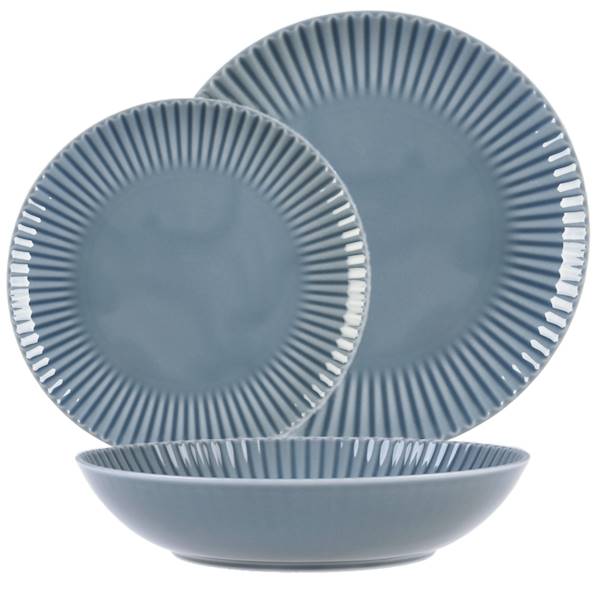 komplet talerzy 2/6 dek: K900 Szaroniebieska DAISY