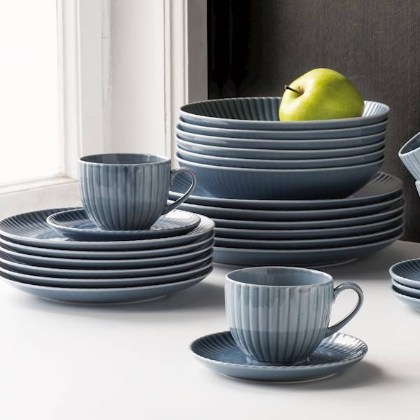 komplet talerzy 2/6 dek: K900 Szaroniebieska DAISY