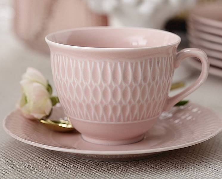 filiżanka ze spodkiem 25 dek: LB07 Różana SOFIA