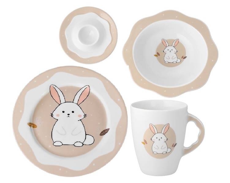 zestaw dziecięcy 1/4 dek: W046 Zajączek CALINECZKA