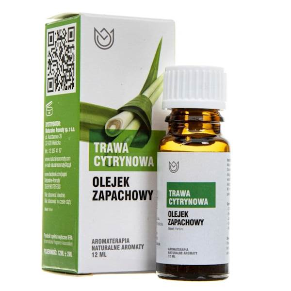 Naturalny olejek eteryczny z trawy cytrynowej 12ml
