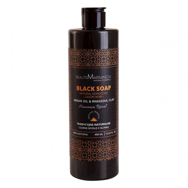 Mydło czarne żel argan.z glinką Rassoul 400ml