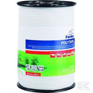 Taśma do elektryzatora 40 mm x 200m Farma