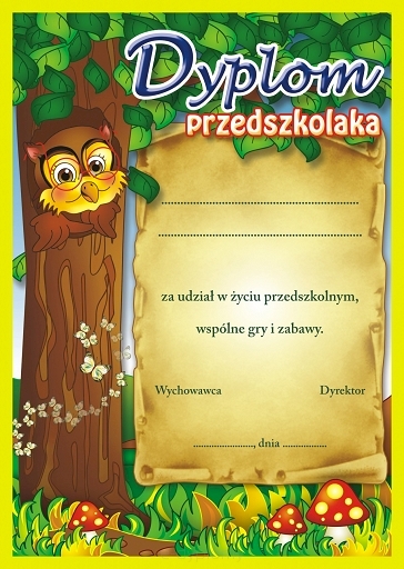 DYPLOM PRZEDSZKOLAKA A234