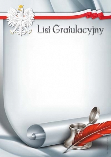 DYPLOM LIST GRATULACYJNY A436