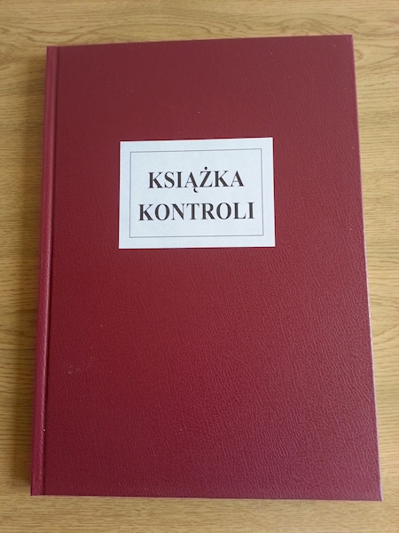 KSIĄŻKA KONTROLI