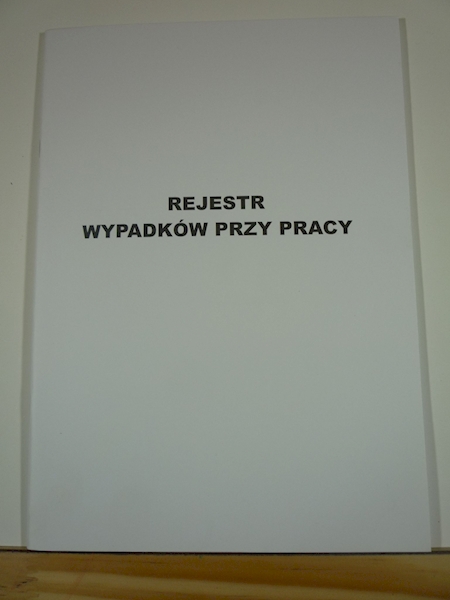 REJESTR WYPADKÓW PRZY PRACY