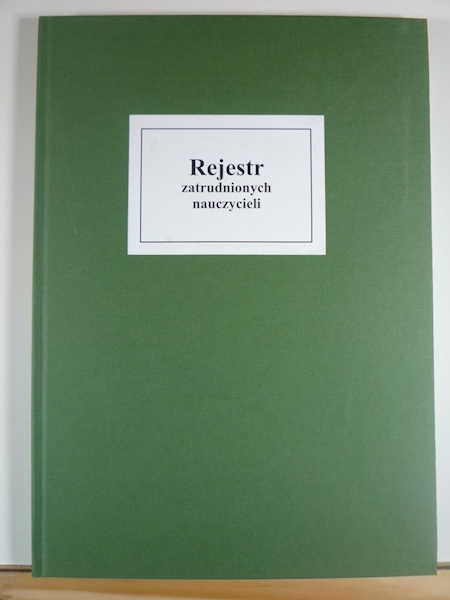 REJESTR ZATRUDNIONYCH NAUCZYCIELI I/20