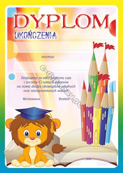 DYPLOM UKOŃCZENIA UNIWERSALNY AD160