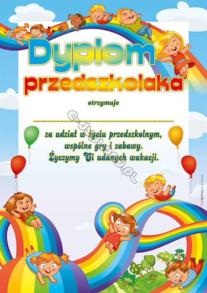 DYPLOM PRZEDSZKOLAKA A843