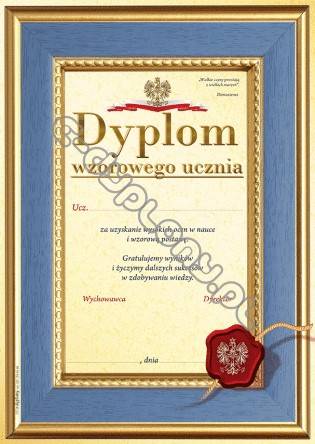 DYPLOM WZOROWEGO UCZNIA A915