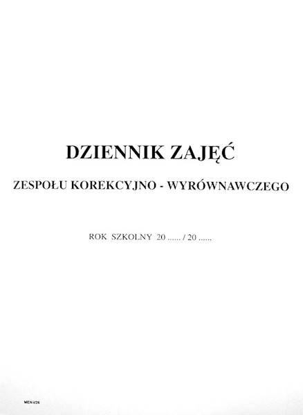 DZIENNIK ZESPOŁU KOREKCYJNO-WYRÓWNAWCZEGO I/26