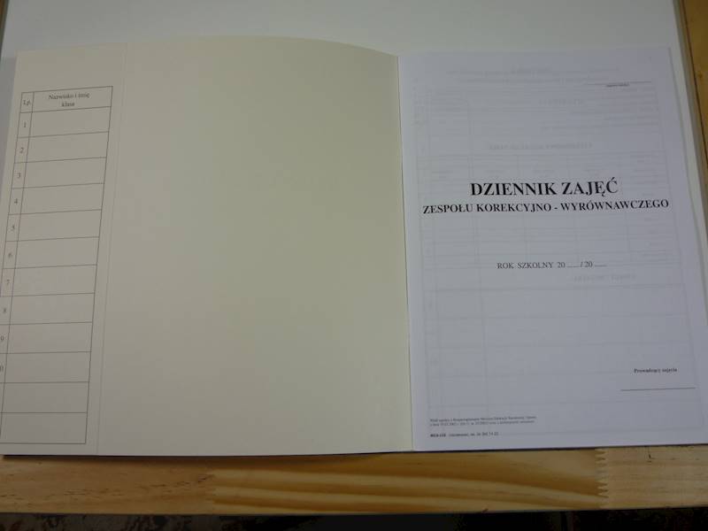DZIENNIK ZESPOŁU KOREKCYJNO-WYRÓWNAWCZEGO I/26