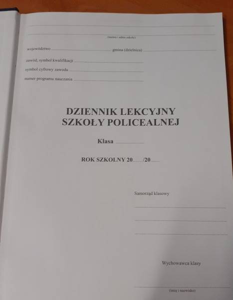 DZIENNIK ZAJĘĆ SZKOŁY POLICEALNEJ