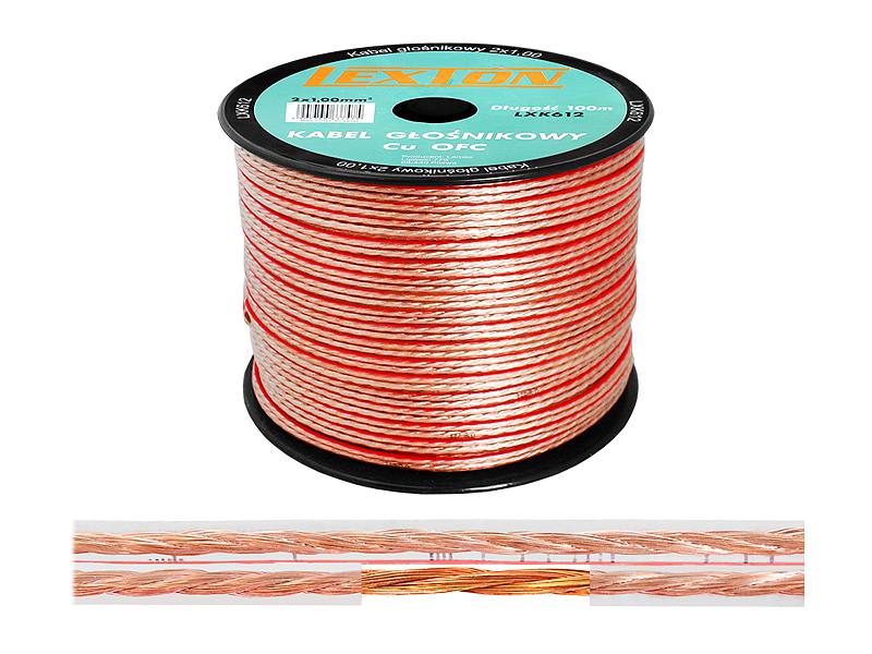 Przewód TLYp 2x1 mm przezroczysty CU